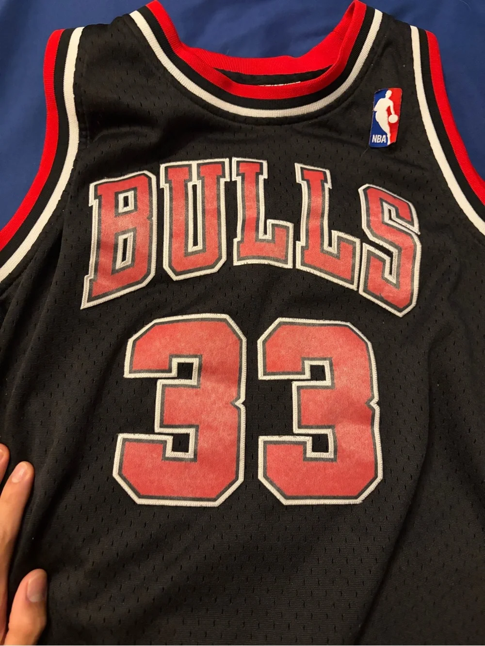 Mitchell & Ness Black Chicago Bulls #33 Scottie Pippen 97-98 authentic jersey